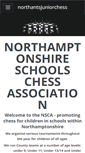 Mobile Screenshot of northantsjuniorchess.org